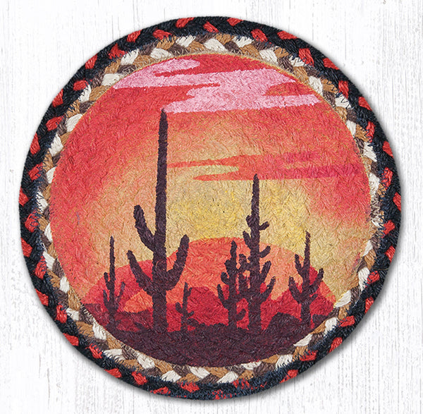 MSPR-319 Desert Sunset Printed Round Trivet 10"x10"