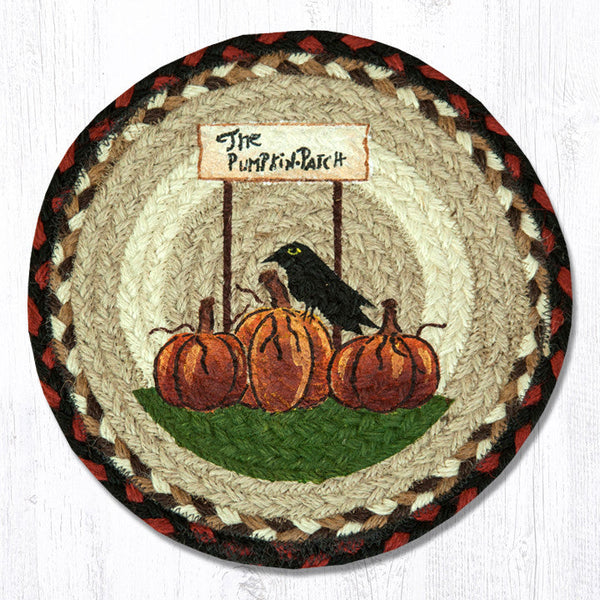 MSPR-319 Pumpkin Patch Printed Round Trivet 10"x10"