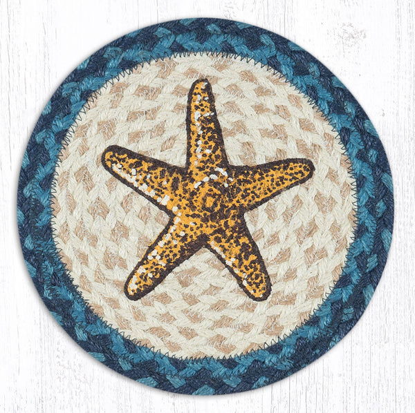 MSPR-362 Starfish Printed Round Trivet 10"x10"