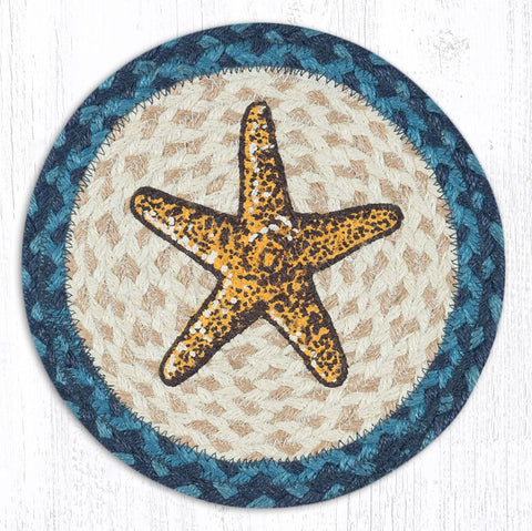 MSPR-362 Starfish Printed Round Trivet 10"x10"