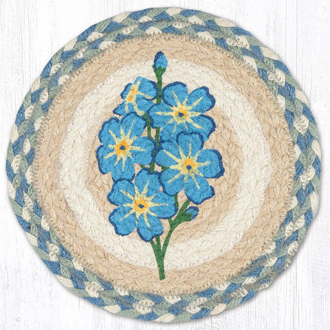 MSPR-363 Forget Me Not Printed Round Trivet 10"x10"