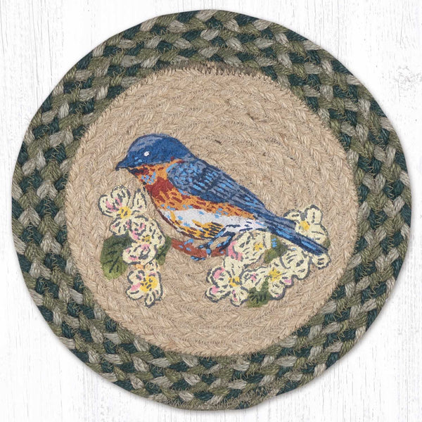 MSPR-365 Blue Bird Printed Round Trivet 10"x10"