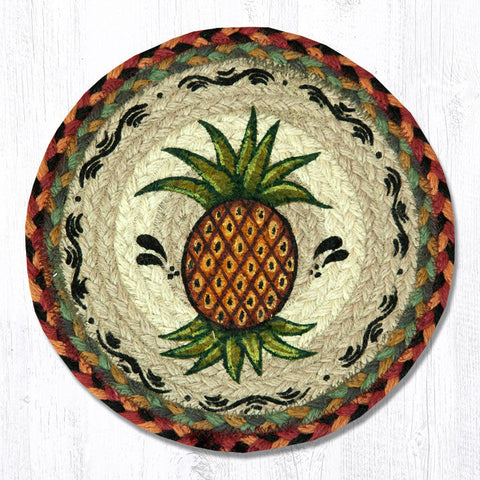 MSPR-375 Pineapple Printed Round Trivet 10"x10"