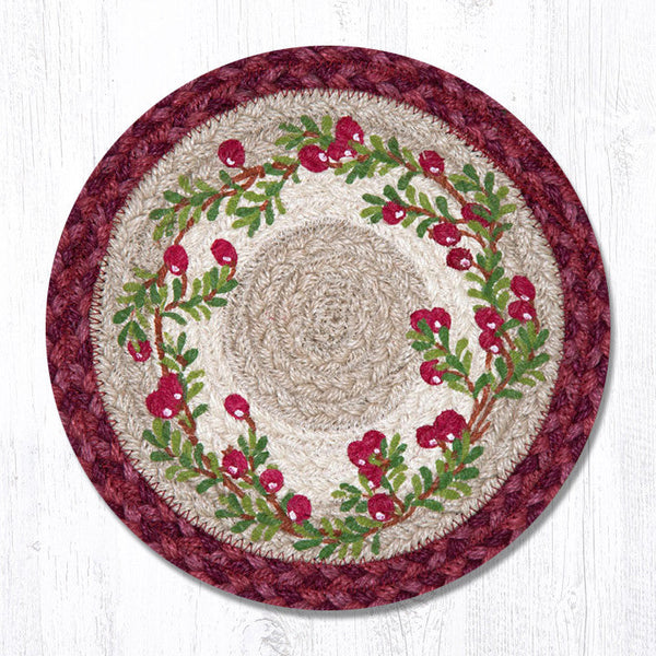 MSPR-390 Cranberries Printed Round Trivet 10"x10"