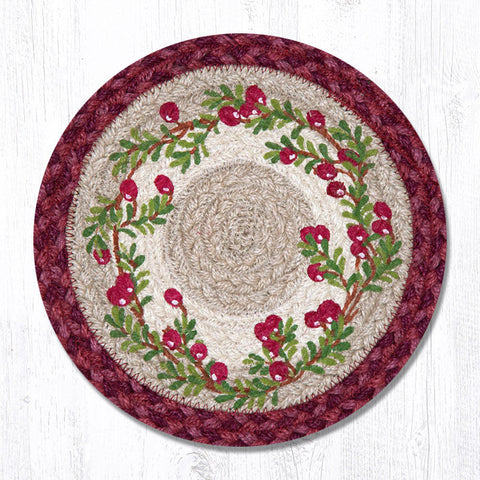 MSPR-390 Cranberries Printed Round Trivet 10"x10"