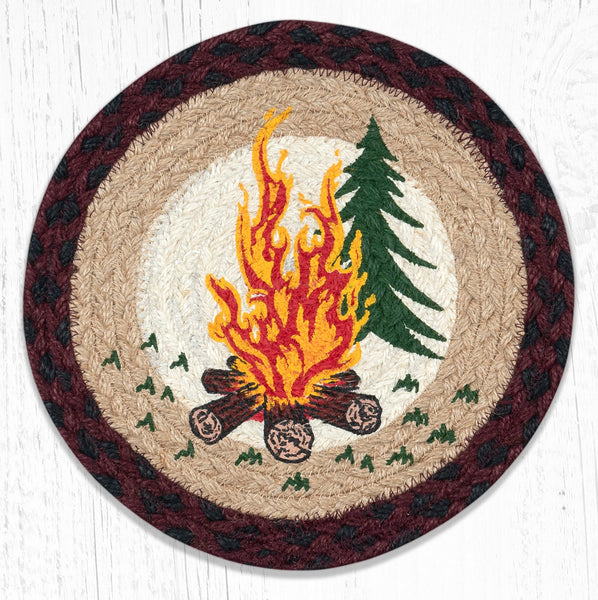 MSPR-395 Campfire Printed Round Trivet 10"x10"