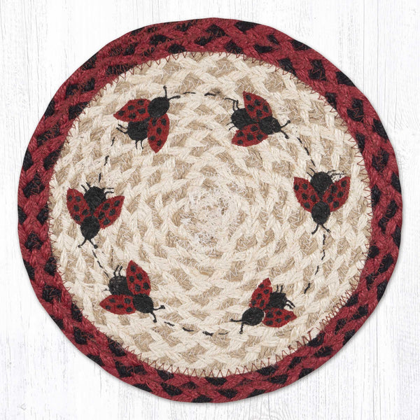 MSPR-396 Ladybug Printed Round Trivet 10"x10"