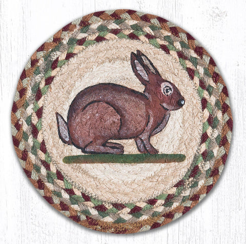 MSPR-413 Vintage Rabbit Printed Round Trivet 10"x10"