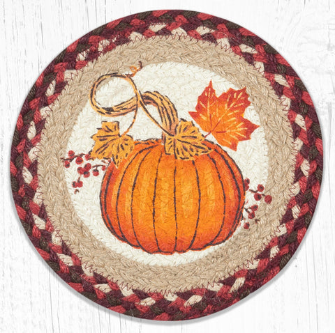 MSPR-417 Autumn Pumpkin Printed Round Trivet 10"x10"