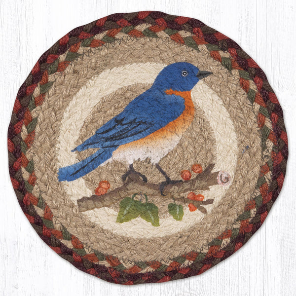 MSPR-417 Bluebird Printed Round Trivet 10"x10"