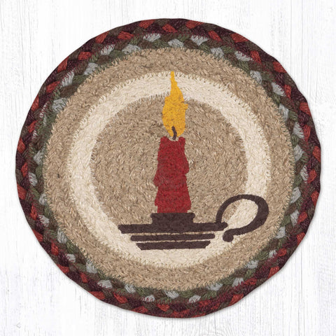 MSPR-417 Christmas Candle Printed Round Trivet 10"x10"