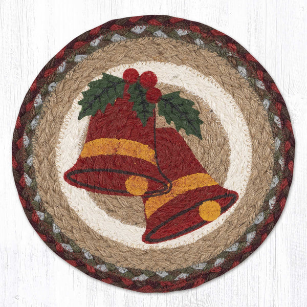 MSPR-417 Holiday Bells Printed Round Trivet 10"x10"