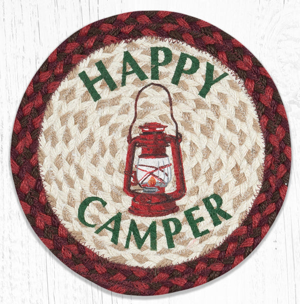 MSPR-417 Happy Camper Printed Round Trivet 10"x10"