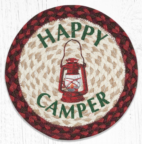 MSPR-417 Happy Camper Printed Round Trivet 10"x10"