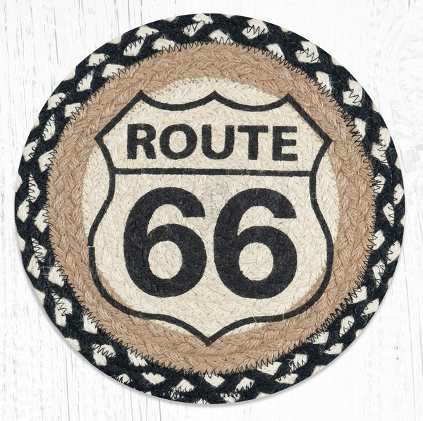 MSPR-430 Route 66 Printed Round Trivet 10"x10"