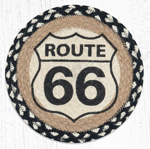 MSPR-430 Route 66 Printed Round Trivet 10"x10"