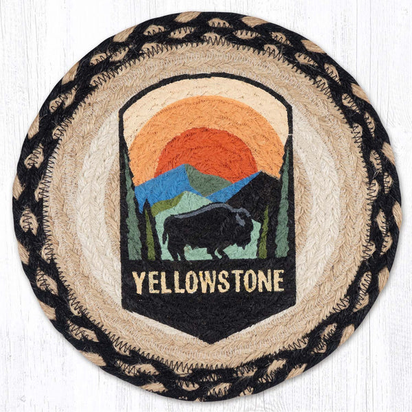 MSPR-430 Yellowstone National Park Printed Round Trivet 10"x10"