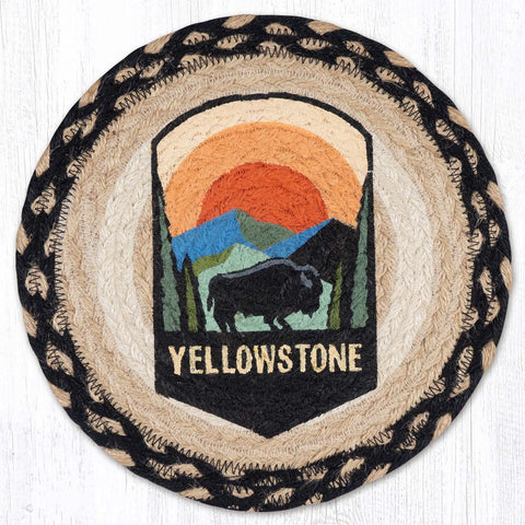 MSPR-430 Yellowstone National Park Printed Round Trivet 10"x10"