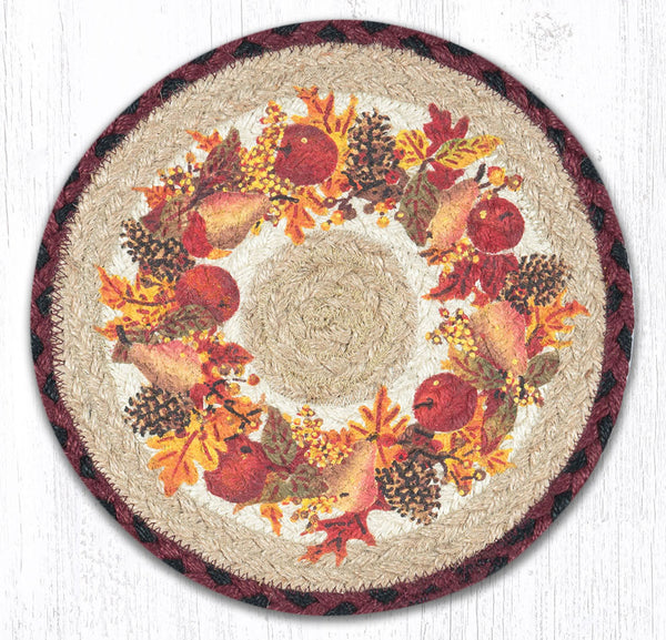 MSPR-431 Autumn Wreath Printed Round Trivet 10"x10"