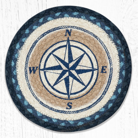 MSPR-443 Compass Rose Printed Round Trivet 10"x10"