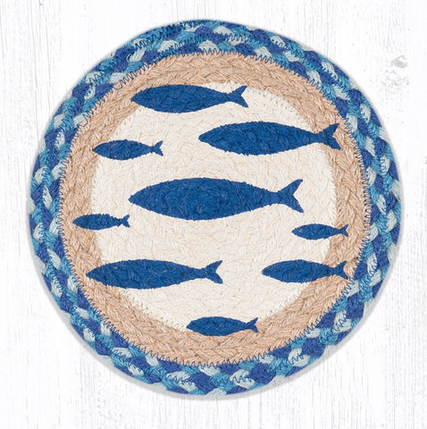 MSPR-443 Fish Printed Round Trivet 10"x10"