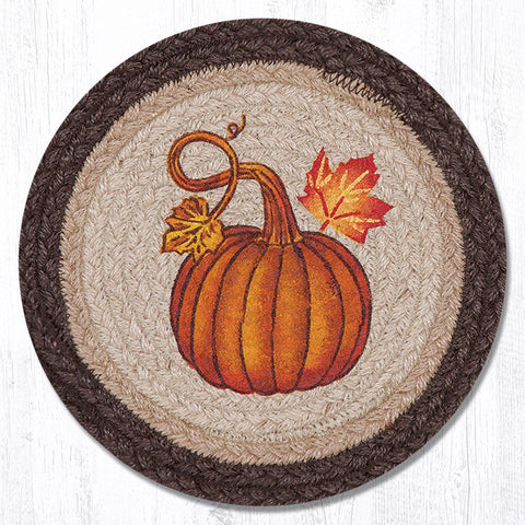 MSPR-472 Pumpkin Autumn Printed Round Trivet 10"x10"
