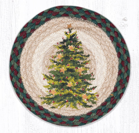 MSPR-508 Christmas Joy Tree Printed Round Trivet 10"x10"