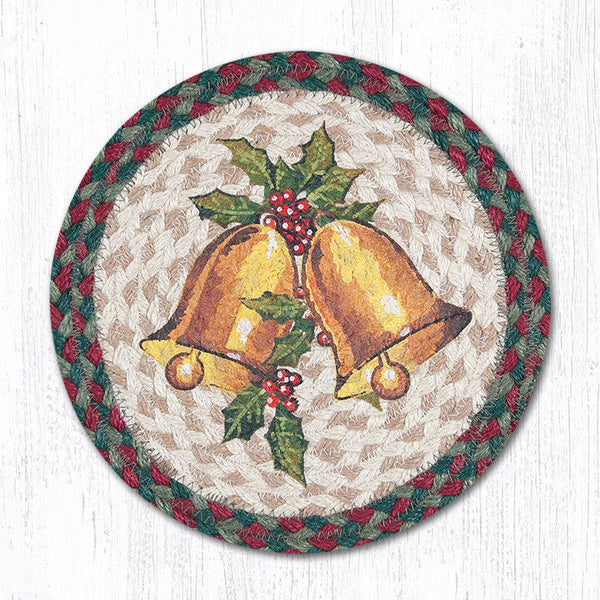 MSPR-508 Holly Bell Printed Round Trivet 10"x10"