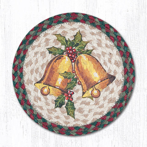 MSPR-508 Holly Bell Printed Round Trivet 10"x10"