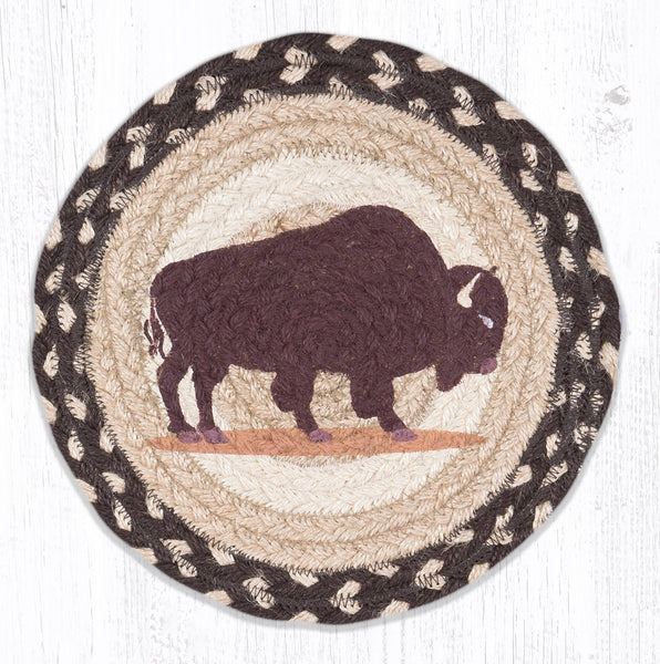 MSPR-518 Buffalo Printed Round Trivet 10"x10"