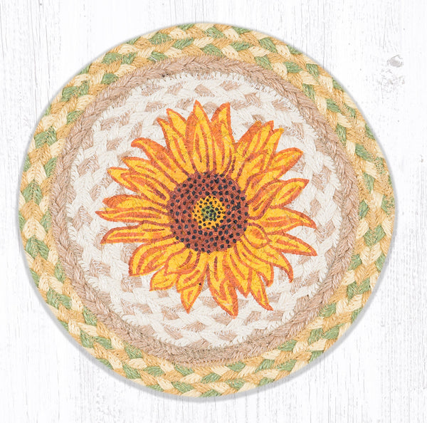 MSPR-529 Sunflower Printed Round Trivet 10"x10"