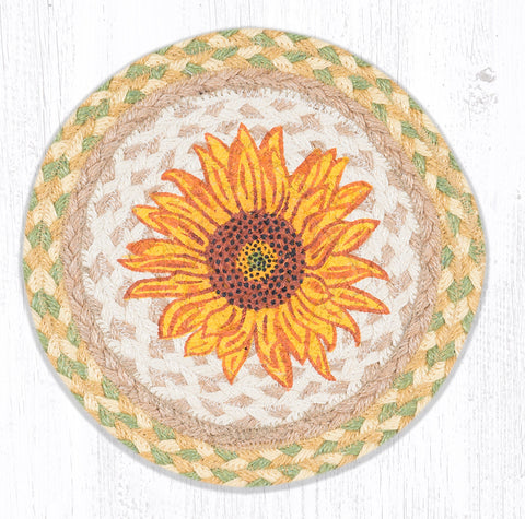 MSPR-529 Sunflower Printed Round Trivet 10"x10"