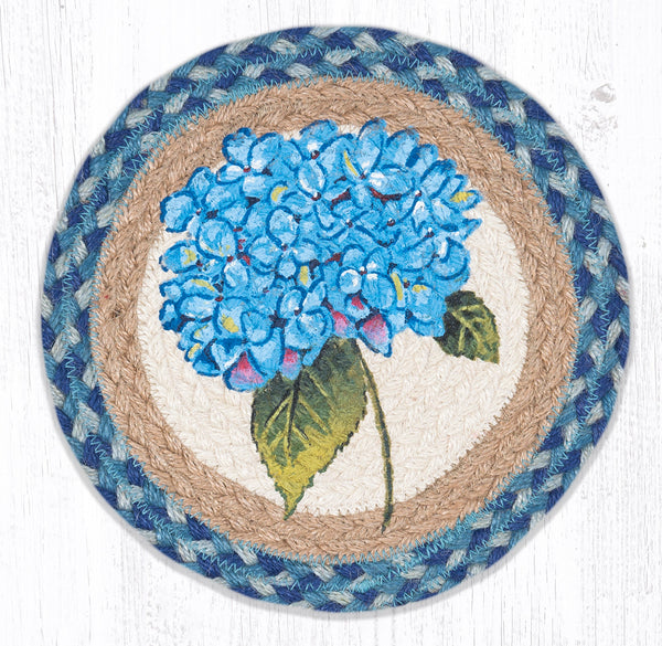 MSPR-592 Blue Hydrangea Printed Round Trivet 10"x10"