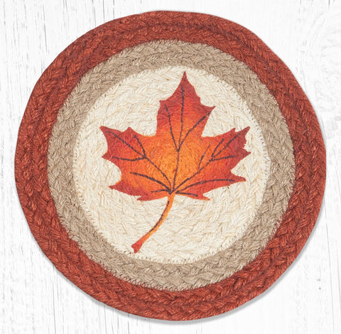 MSPR-601 Maple Leaf Printed Round Trivet 10"x10"