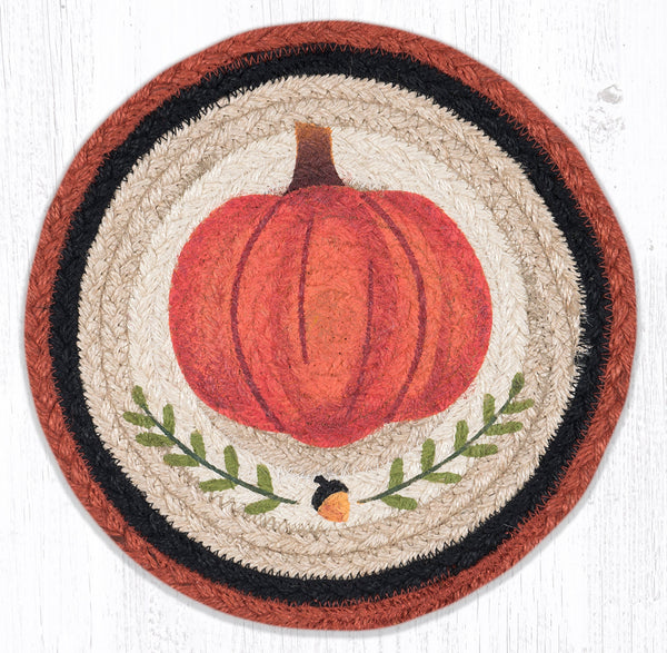 MSPR-601 Pumpkin Perfect Printed Round Trivet 10"x10"