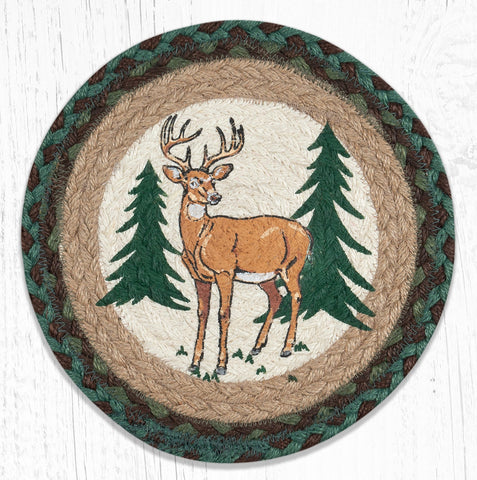 MSPR-609 New Buck Printed Round Trivet 10"x10"