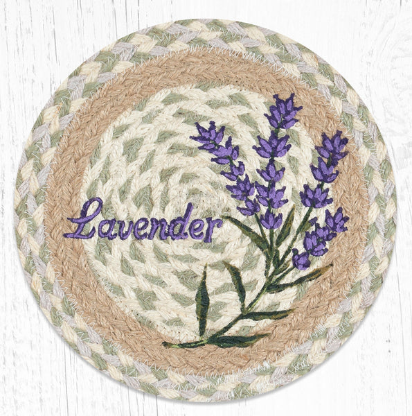 MSPR-611 Lavender Printed Round Trivet 10"x10"