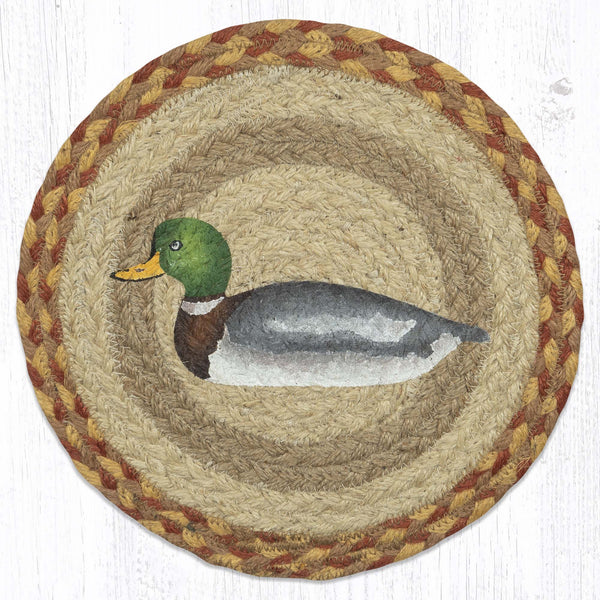 MSPR-620 Mallard Duck Printed Round Trivet 10"x10"