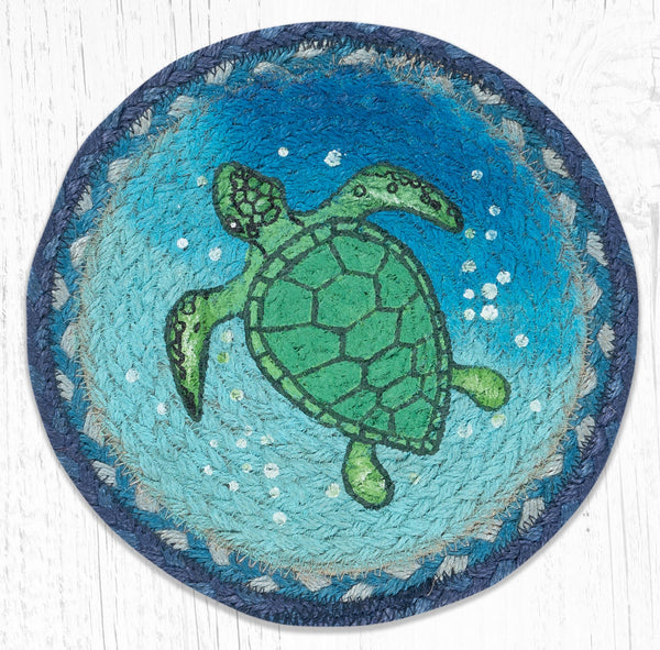 MSPR-631 Sea Turtle Printed Round Trivet 10"x10"