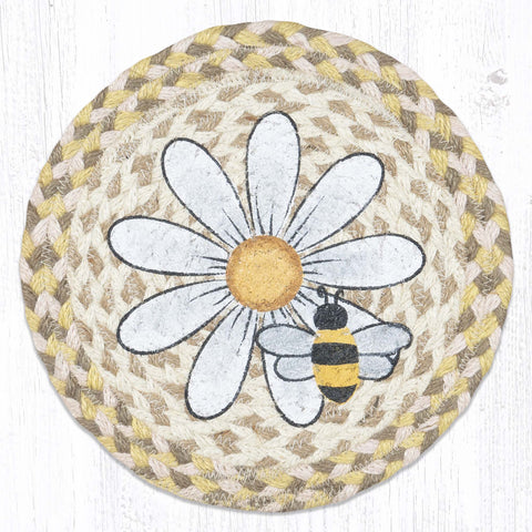 MSPR-653 Daisy & Bee Printed Round Trivet 10"x10"