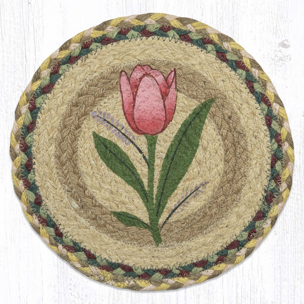 MSPR-653 Tulip Printed Round Trivet 10"x10"