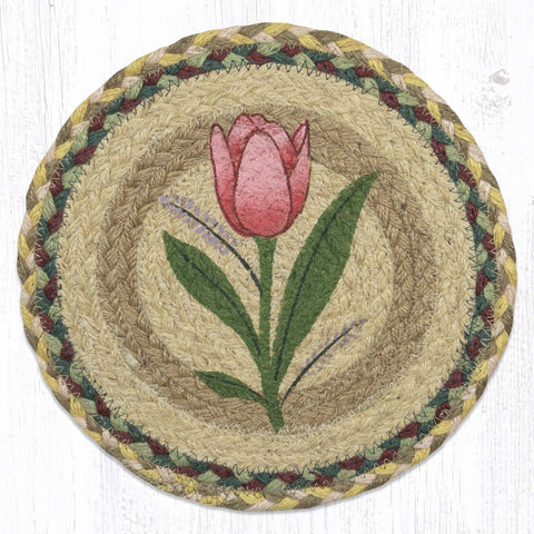MSPR-653 Tulip Printed Round Trivet 10"x10"