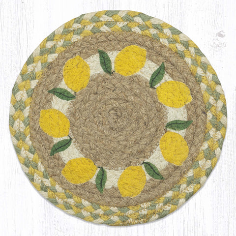 MSPR-654 Lemon Printed Round Trivet 10"x10"