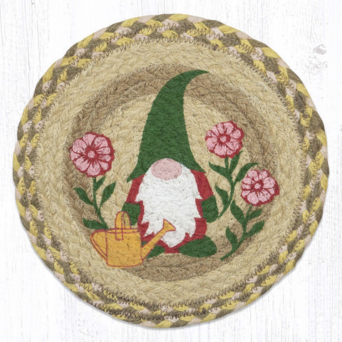 MSPR-654 Summer Gnome Printed Round Trivet 10"x10"