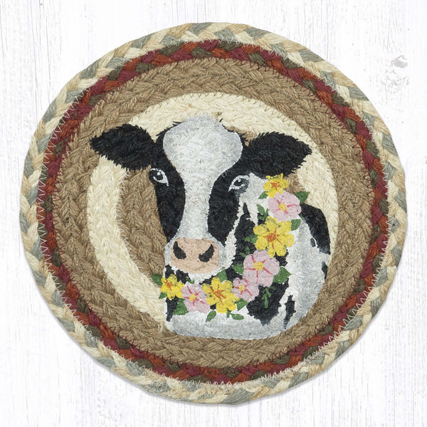 MSPR-658 Cow Printed Round Trivet 10"x10"