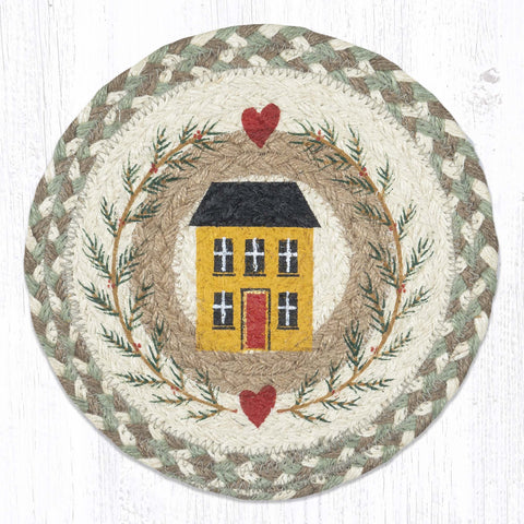 MSPR-660 House & Garland Printed Round Trivet 10"x10"