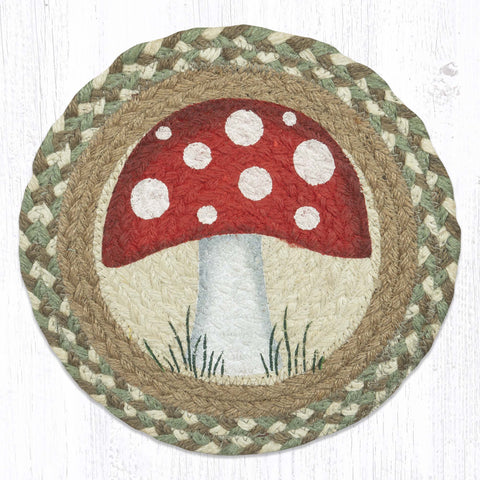 MSPR-660 Mushroom Printed Round Trivet 10"x10"