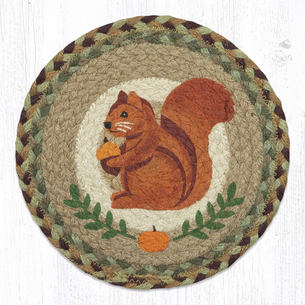 MSPR-660 Squirrel Printed Round Trivet 10"x10"