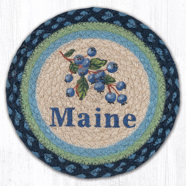 MSPR-700 Blueberry Maine Printed Round Trivet 10"x10"