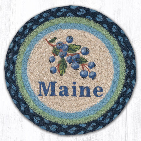 MSPR-700 Blueberry Maine Printed Round Trivet 10"x10"